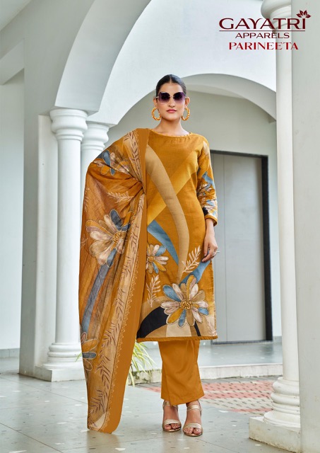 GAYATRI APPARELS PARINEETA VOL 1 PURE COTTON SUITS