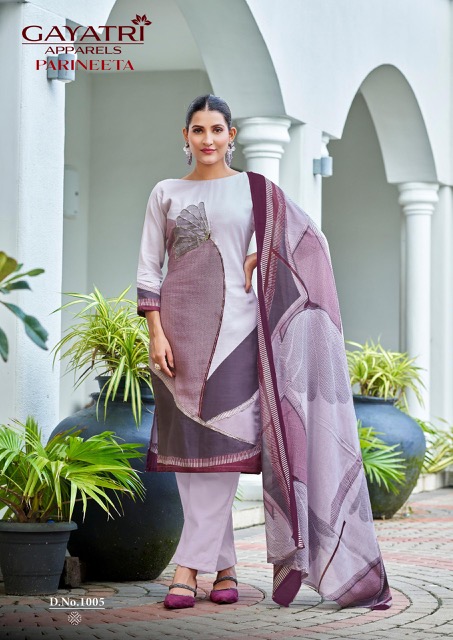 GAYATRI APPARELS PARINEETA VOL 1 PURE COTTON SUITS