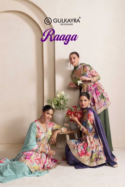 GULKAYRA DESIGNER RAAGA READMADE CHINNON SUITS