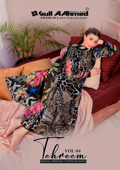GULL AAHMED TEHREEM VOL 4 PURE LAWN SUITS
