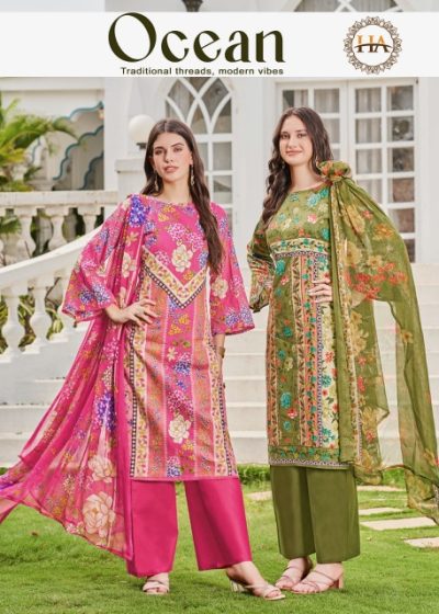 HARSHIT FASHION OCEAN CAMBRIC COTTON SUITS
