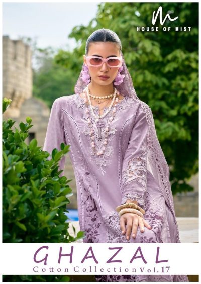 HOUSE OF MIST GHAZAL VOL 17 COTTON KARACHI SUITS