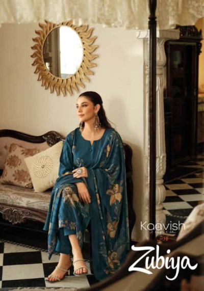 KAAVISH ZUBIYA PURE VISCOSE PASHMINA WINTER SUITS