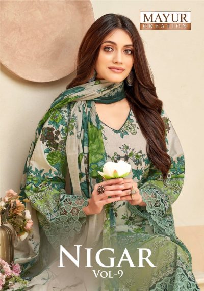 MAYUR CREATION NIGAR VOL 9 PURE COTTON SUITS