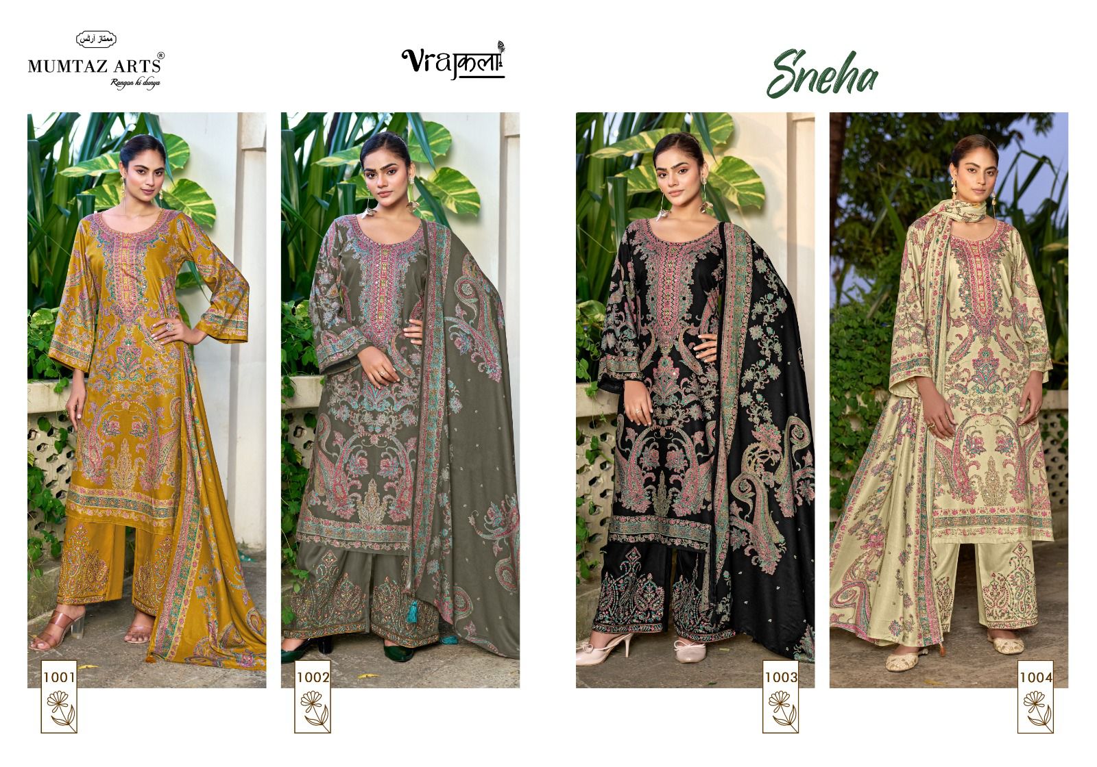 MUMTAZ ARTS SNEHA PURE VISCOSE PASHMINA SUITS