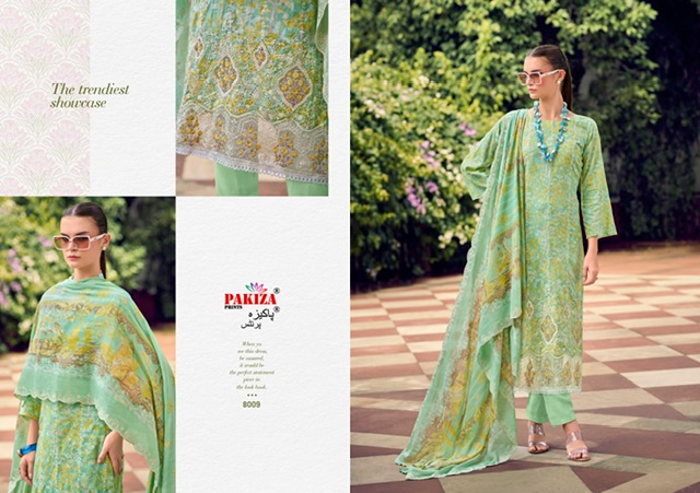 PAKIZA PRINTS HUMNAWA VOL 8 KASHMIRI LAWN SUITS