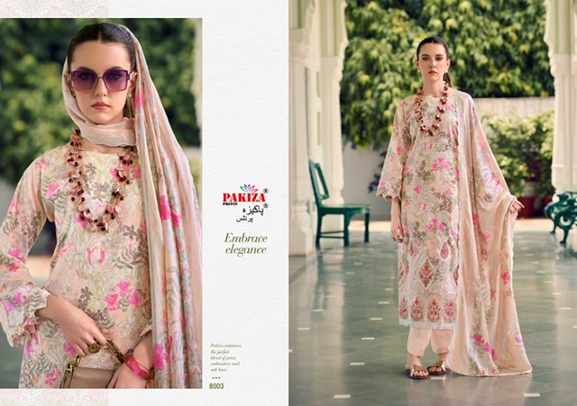 PAKIZA PRINTS HUMNAWA VOL 8 KASHMIRI LAWN SUITS