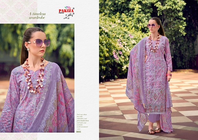 PAKIZA PRINTS HUMNAWA VOL 8 KASHMIRI LAWN SUITS