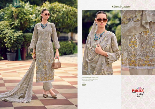 PAKIZA PRINTS HUMNAWA VOL 8 KASHMIRI LAWN SUITS