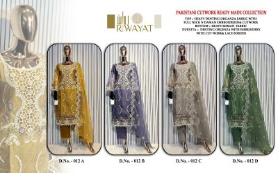RIWAYAT PAKISTANI READYMADE CUT WORK COLLECTION