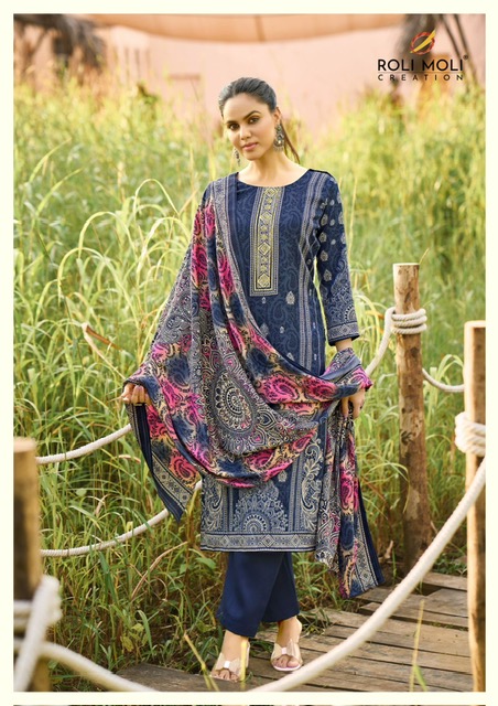 ROLI MOLI FARIDA PASHMINA WINTER SUITS CATALOG