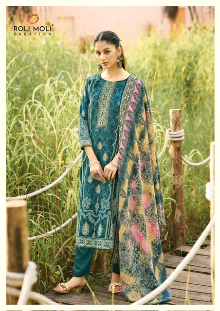 ROLI MOLI FARIDA PASHMINA WINTER SUITS CATALOG