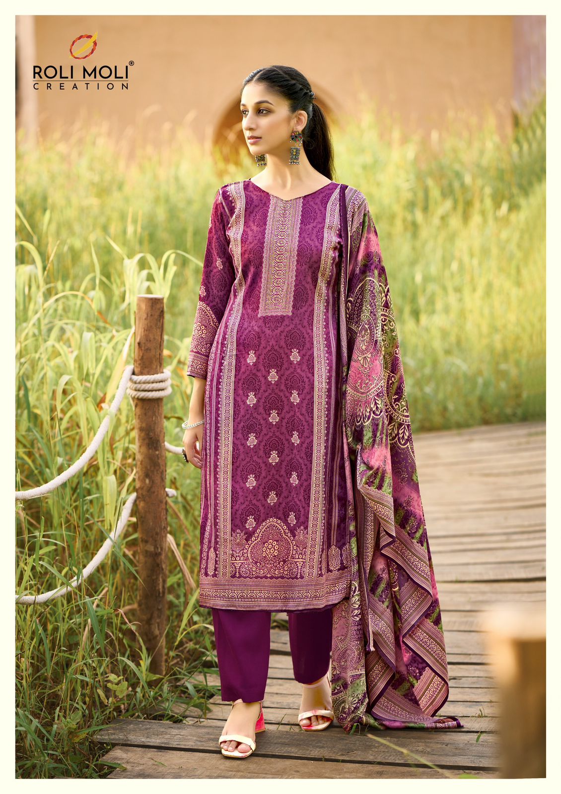 ROLI MOLI FARIDA PASHMINA WINTER SUITS CATALOG