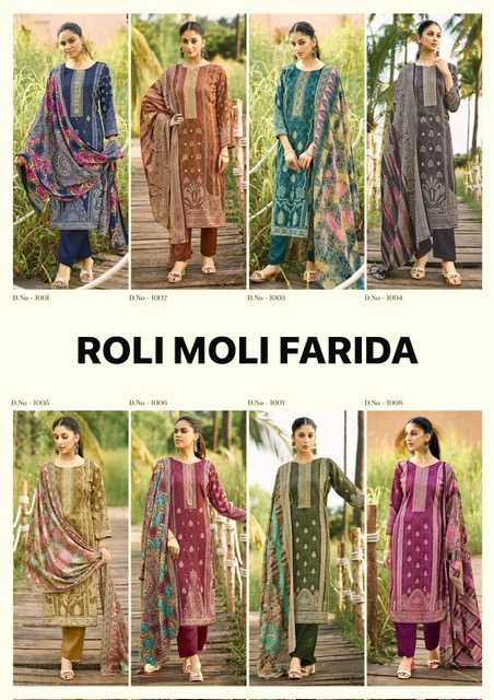 ROLI MOLI FARIDA PASHMINA WINTER SUITS CATALOG