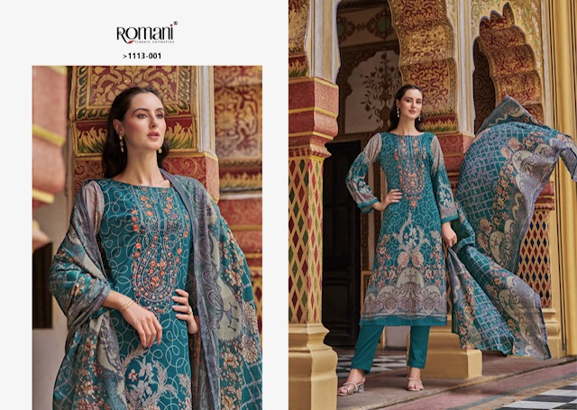 ROMANI AARZU VOL 22 PURE COTTON EMBROIDERY SUITS