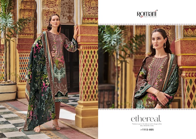 ROMANI AARZU VOL 22 PURE COTTON EMBROIDERY SUITS