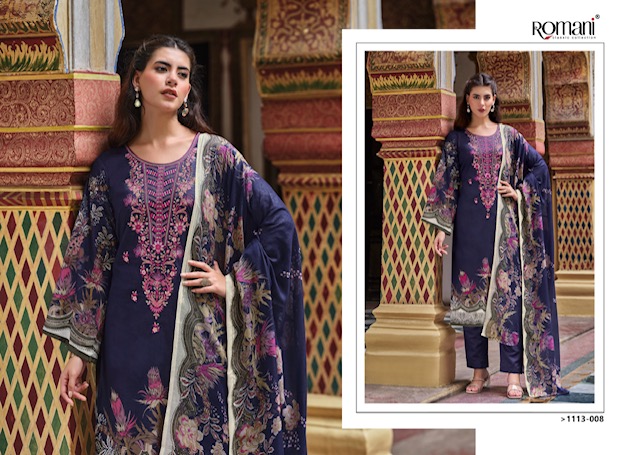 ROMANI AARZU VOL 22 PURE COTTON EMBROIDERY SUITS