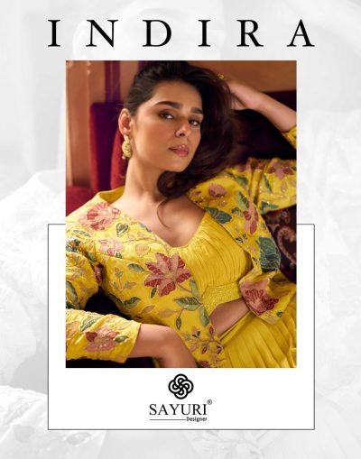 SAYURI DESIGNER INDIRA PREMIUM CHINNON SILK SUITS