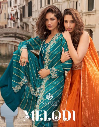 SAYURI DESIGNER MELODI PREMIUM CHINNON SILK SUITS