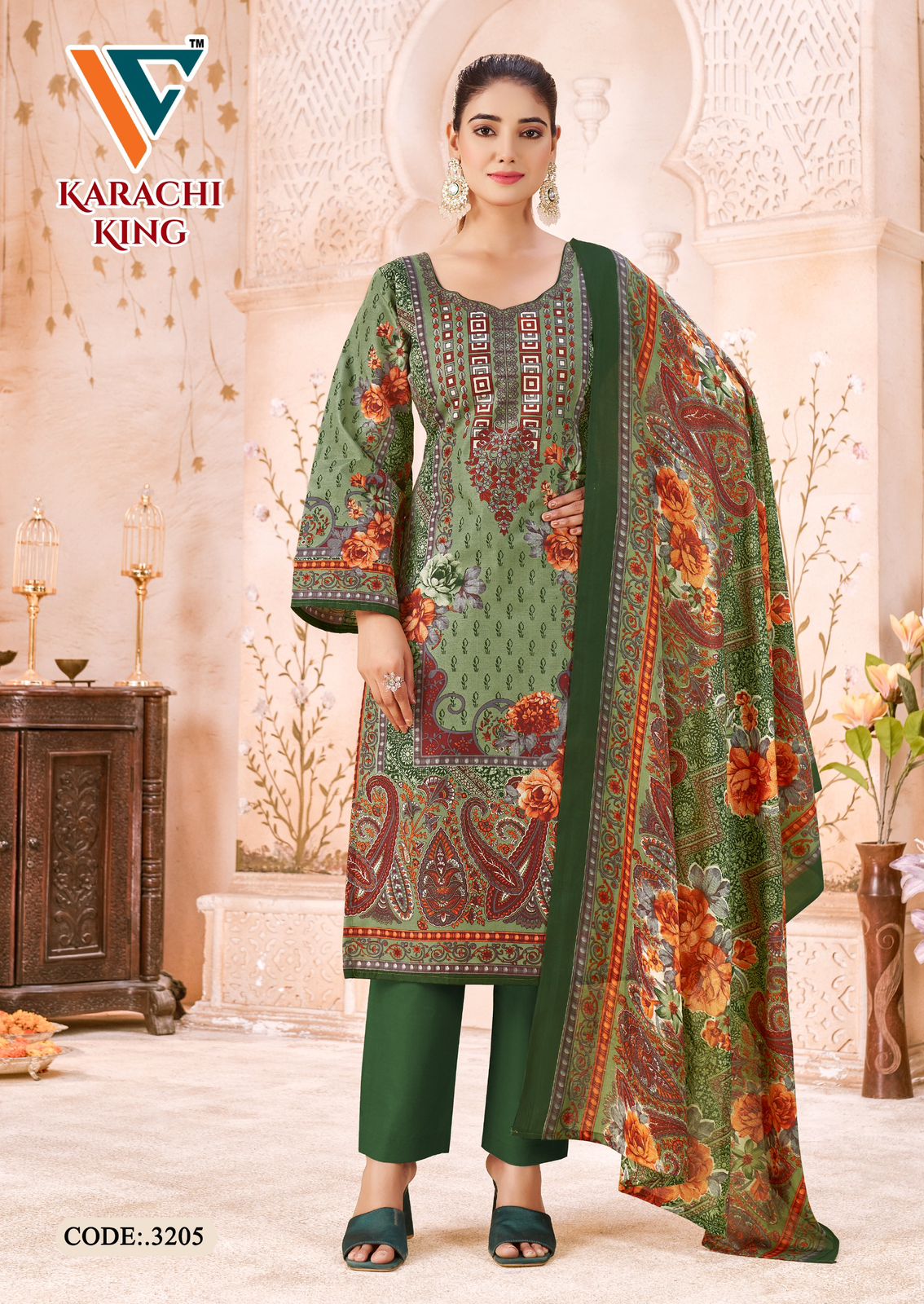 VANDANA CREATION KARACHI KING VOL 32 COTTON SUITS