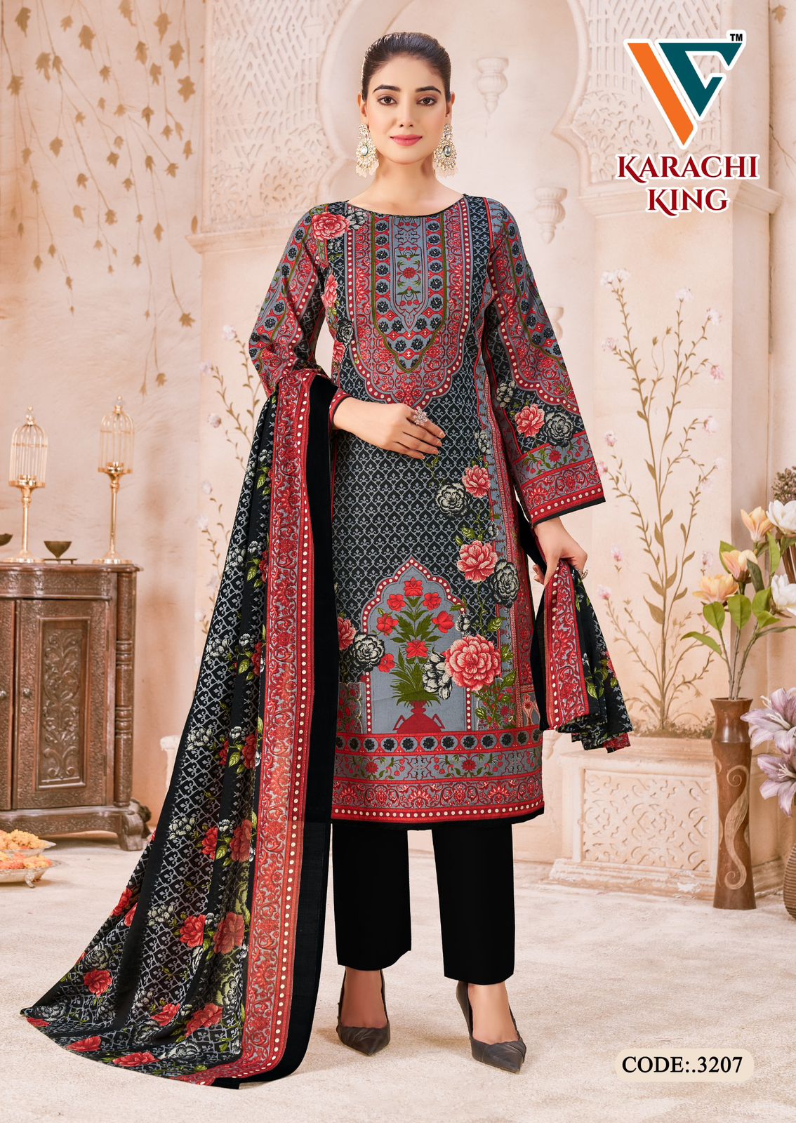 VANDANA CREATION KARACHI KING VOL 32 COTTON SUITS
