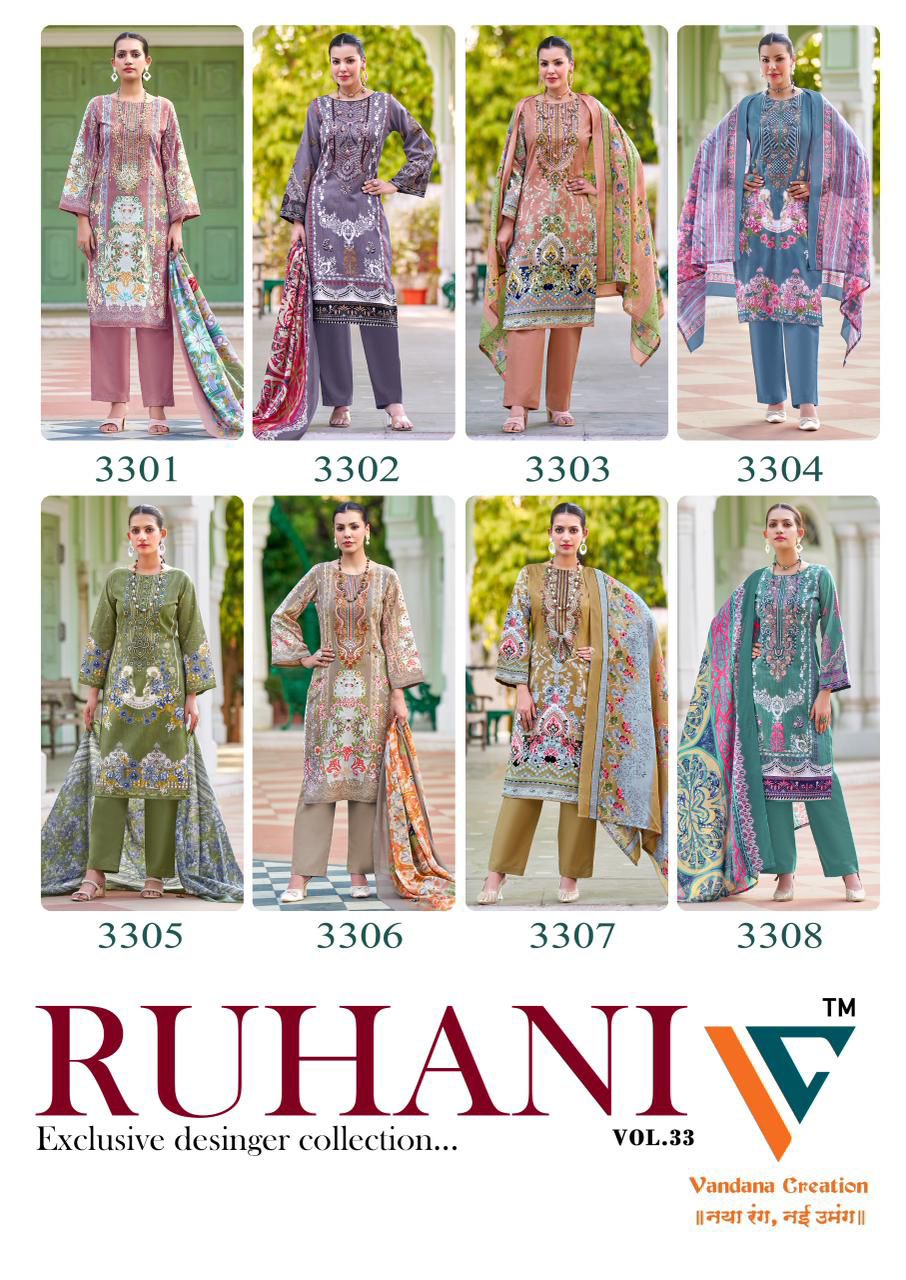 VANDANA CREATION RUHANI VOL 33 COTTON SUITS
