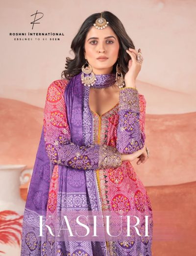 ZUBEDA KASTURI READYMADE CHINNON SUITS CATALOG