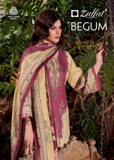 ZULFAT DESIGNER BEGUM PURE WOOLEEN PASHMINA SUIT