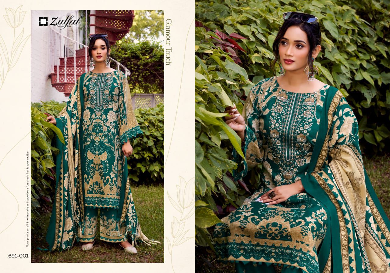 ZULFAT DESIGNER JANNAT WOOLLEN PASHMINA SUITS