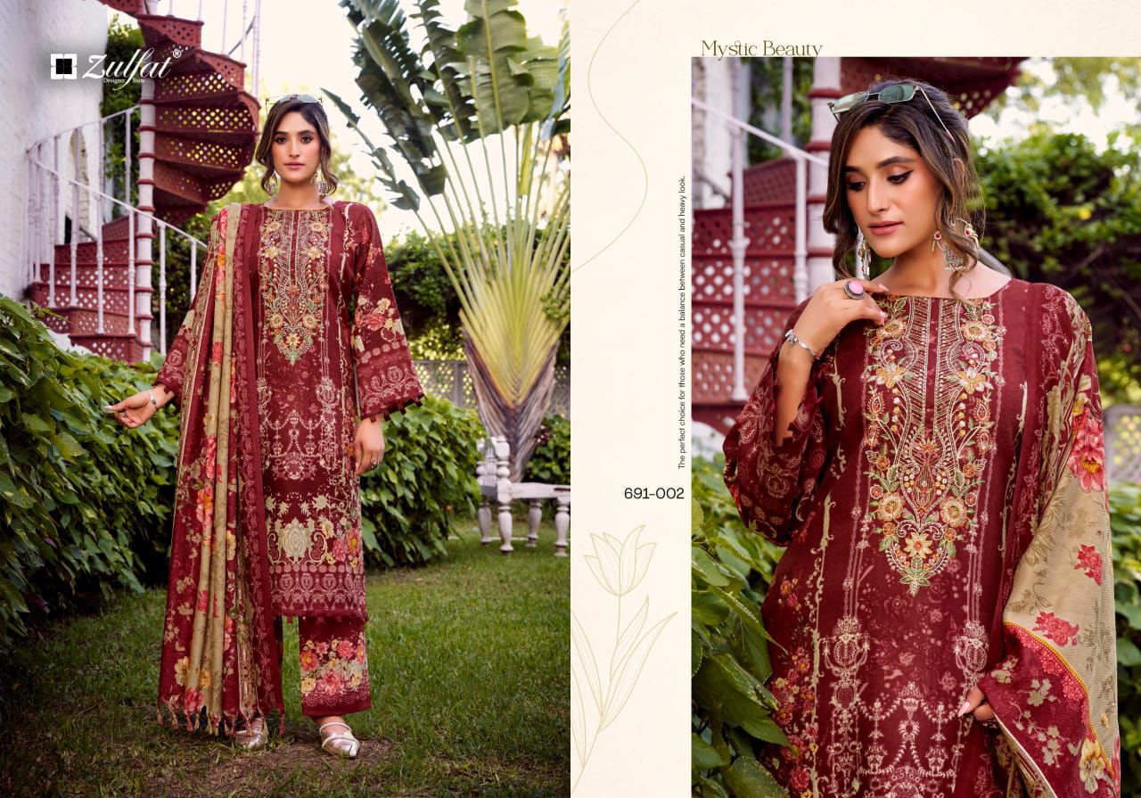 ZULFAT DESIGNER JANNAT WOOLLEN PASHMINA SUITS