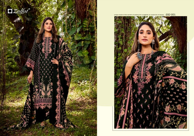 ZULFAT DESIGNER NAAZ PURE PASHMINA WOOLLEN SUITS