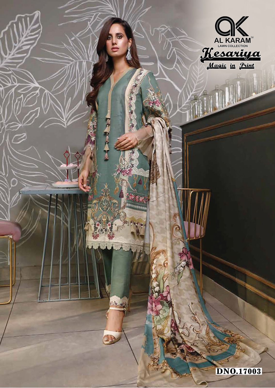AL KARAM KESARIYA VOL 17 LAWN KARACHI SUITS