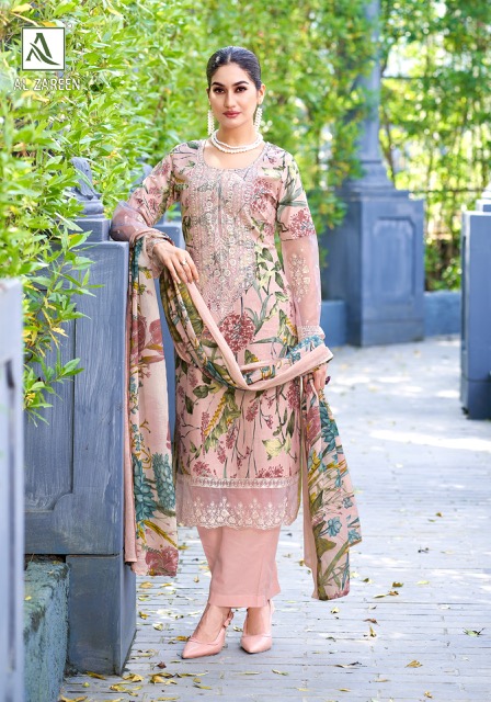 ALOK SUITS AL ZAREEN PURE CAMBRIC COTTON SUITS