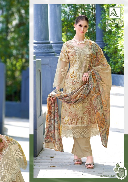 ALOK SUITS AL ZAREEN PURE CAMBRIC COTTON SUITS