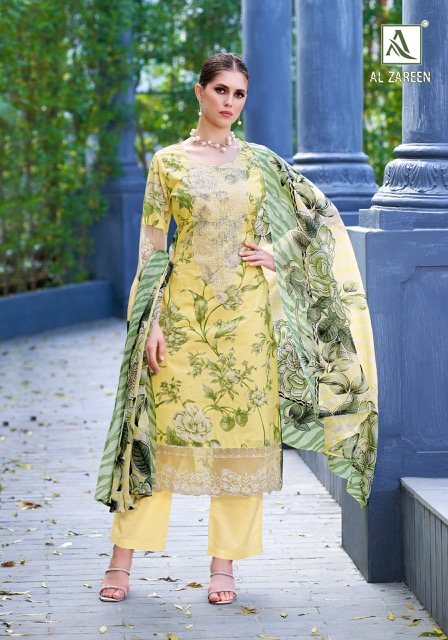 ALOK SUITS AL ZAREEN PURE CAMBRIC COTTON SUITS