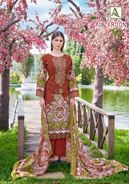 ALOK SUITS AL ZAROON CAMBRIC COTTON SUITS CATALOG