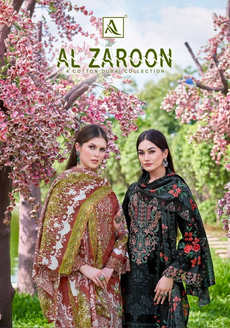 ALOK SUITS AL ZAROON CAMBRIC COTTON SUITS CATALOG