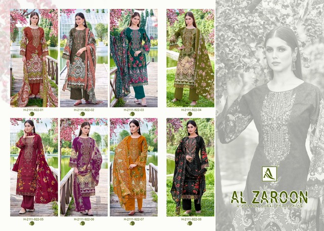 ALOK SUITS AL ZAROON CAMBRIC COTTON SUITS CATALOG
