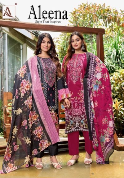 ALOK SUITS ALEENA PAKISTANI COTTON SUITS