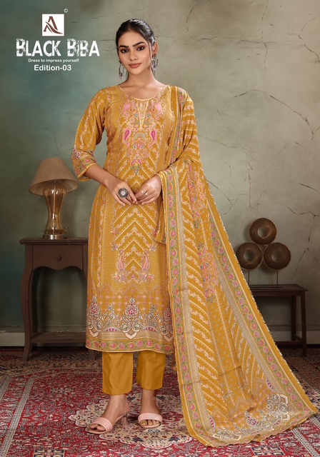 ALOK SUITS BLACK BIBA EDITION 3 LATEST CATALOG