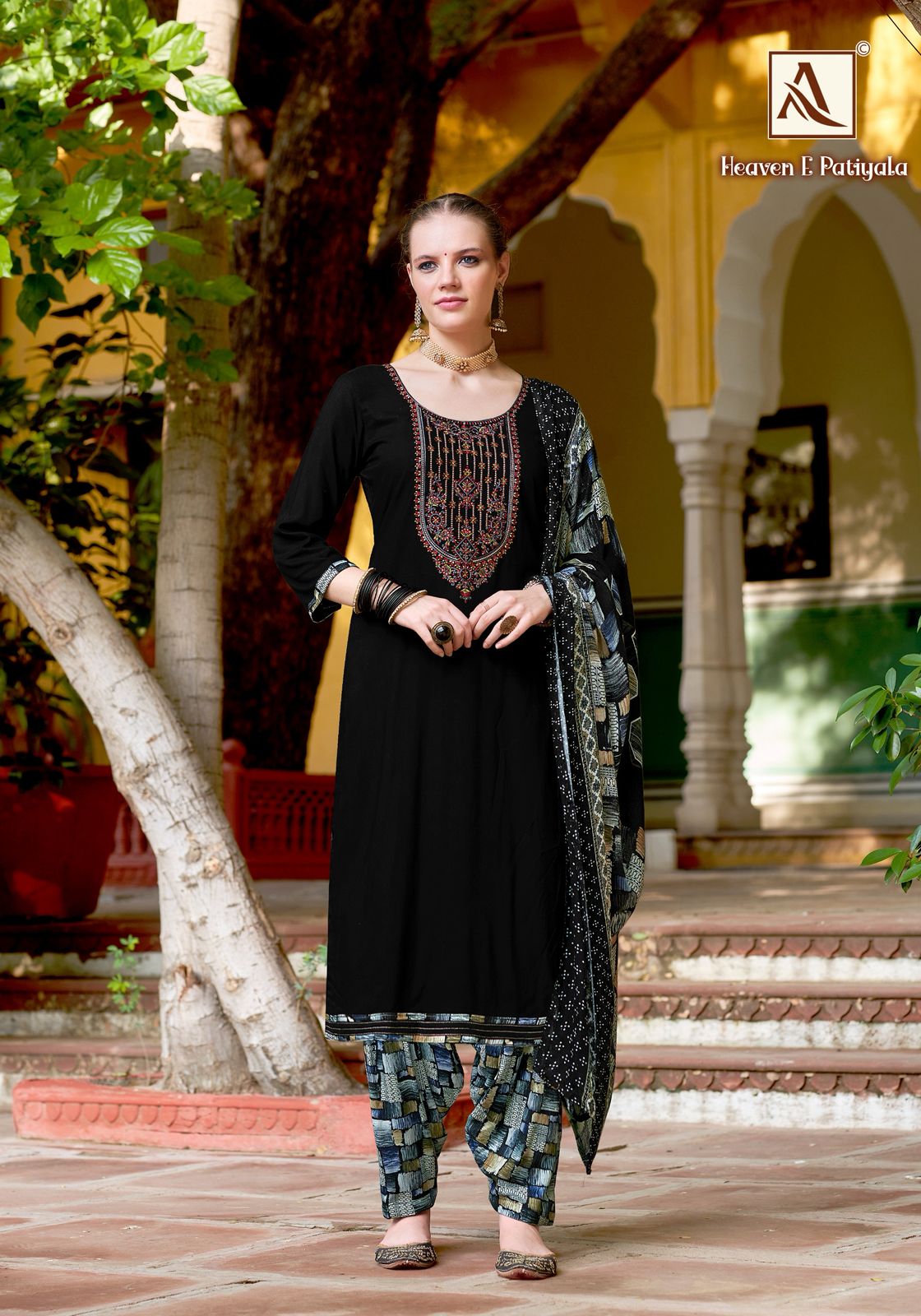 ALOK SUITS HEAVEN E PATIYALA PURE VISCOSE REYON SUITS