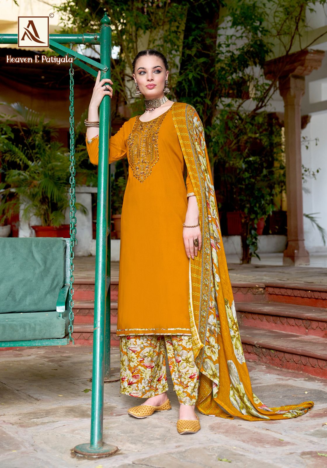 ALOK SUITS HEAVEN E PATIYALA PURE VISCOSE REYON SUITS