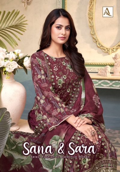 ALOK SUITS SANA & SARA SALWAR SUITS CATALOG