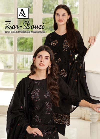 ALOK SUITS ZAR DOUZI HAND WORK SUITS CATALOG