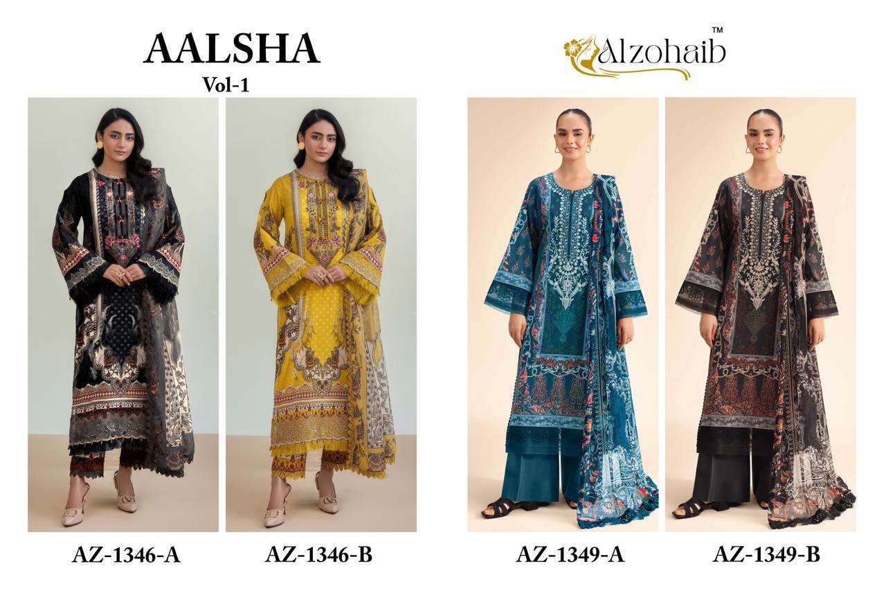 ALZOHAIB AALSHA VOL 1 PAKISTANI SUITS CATALOG