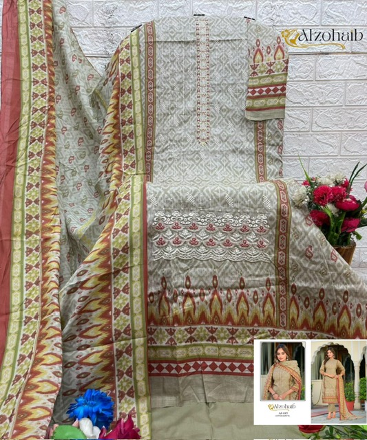 ALZOHAIB FARHA AZ-1374 TO AZ-1377 PAKISTANI SUITS