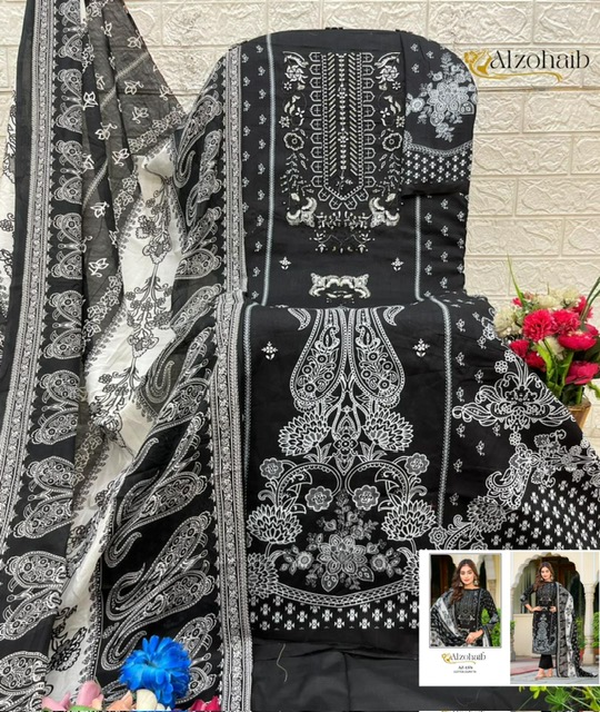 ALZOHAIB FARHA AZ-1374 TO AZ-1377 PAKISTANI SUITS