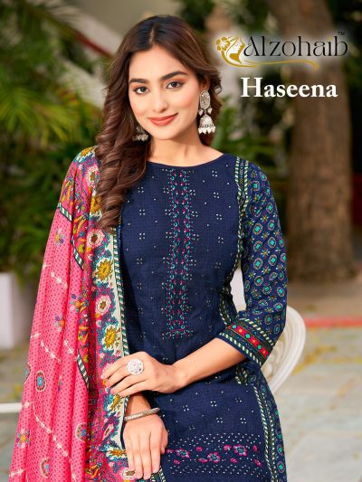 ALZOHAIB HASEENA AZ-1378 TO AZ-1381 PAKISTANI SUITS