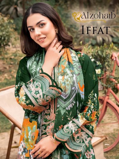 ALZOHAIB IFFAT PAKISTANI SUITS WHOLESALER