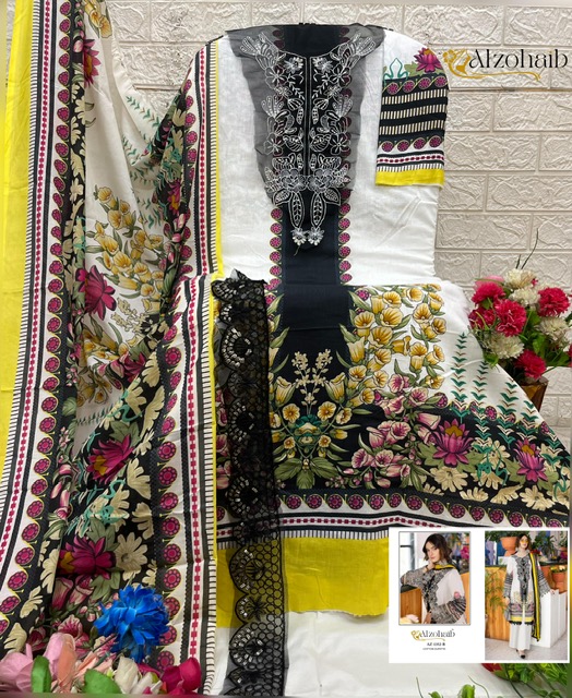 ALZOHAIB NABA VOL 1 PAKISTANI SUITS WHOLESALER